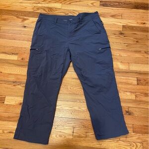 L.L. Bean Men's 42 X 29 Water-Resistant Hiking Pants Gray  Lined Outdoors